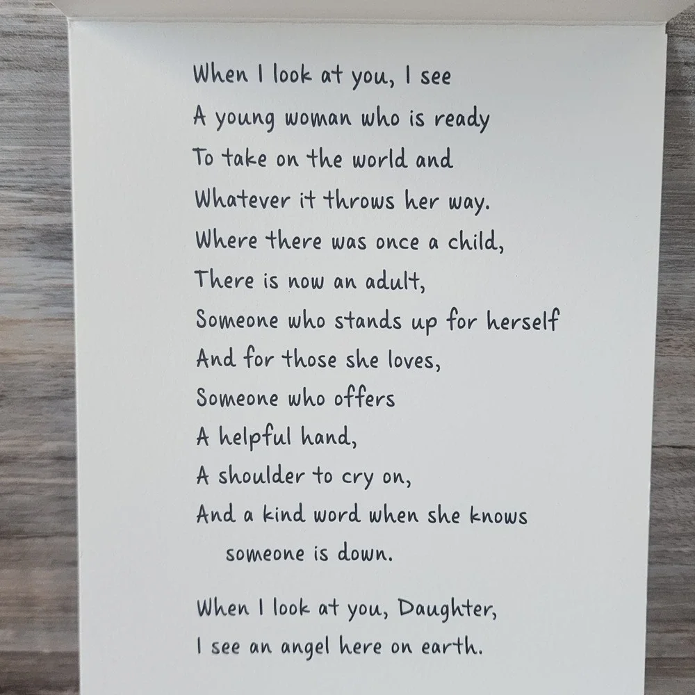 Blue Mountain Arts Daughter Greeting Card Butterfly Poem with Envelope New